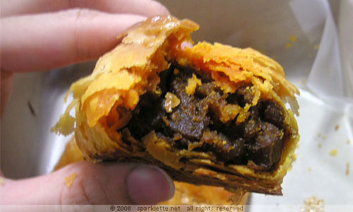 Filling inside the curry puff
