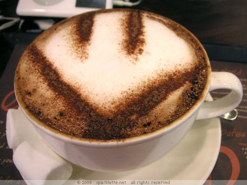 Smiley coffee art