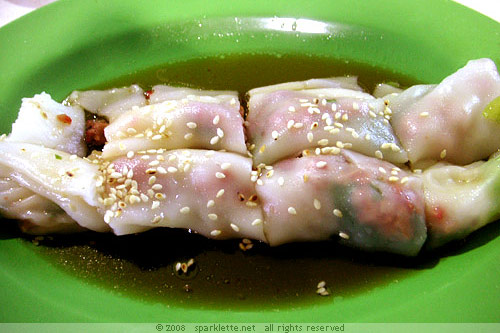 Roasted pork chee cheong fun