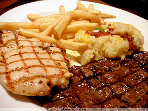 Steak & Chicken Breast Combo Grill