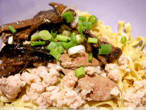 Bak Chor Mee (Minced pork noodle)