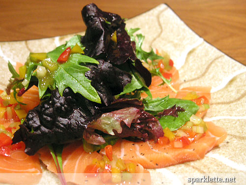 Salmon Carpaccio