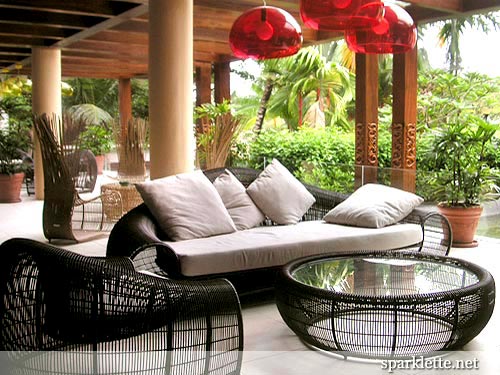 Lounge area at Bintan Lagoon Resort