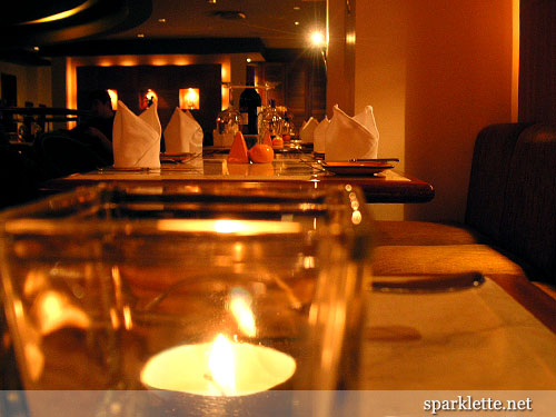 Candlelit dinner at Orzo Restaurant