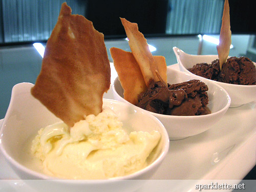 Lychee Martini, Chocolate & Whiskey, Chocolate & Coffee Crunch ice cream