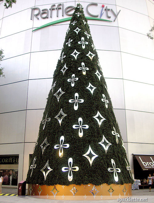 Christmas tree at Raffles City Shopping Centre