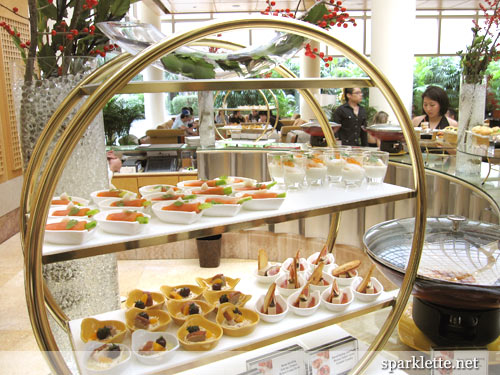 Appetisers display