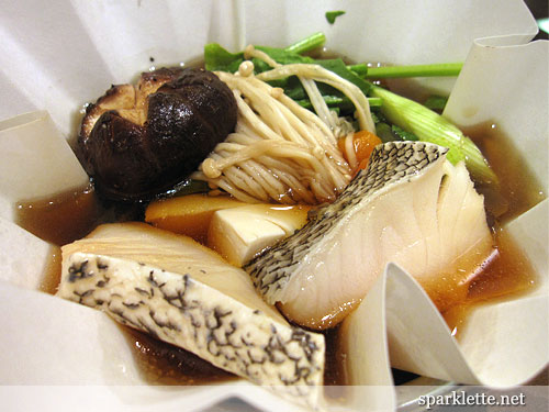 Gindara Sukiyaki (Codfish in Japanese steamboat)