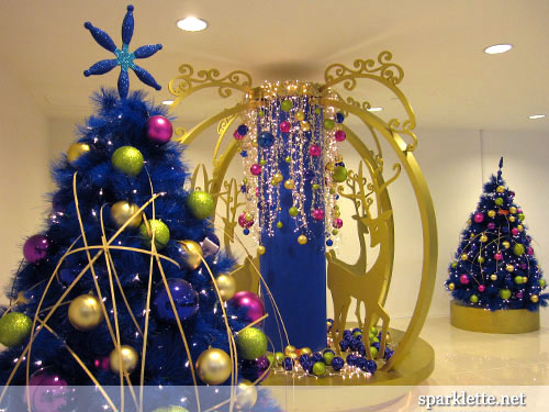 Christmas decor at West Coast Plaza