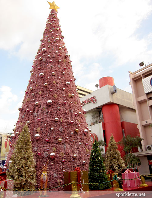Christmas tree outside Hard Rock Café at Siam Square, Bangkok