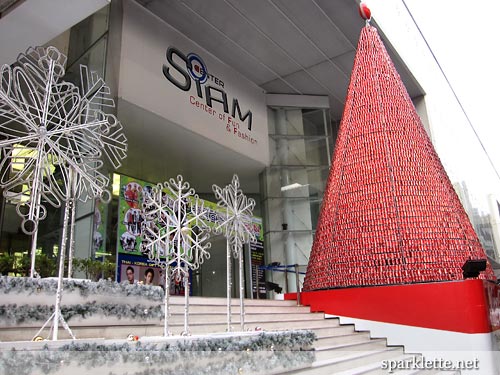 Coca-Cola Christmas tree at Siam Center, Bangkok