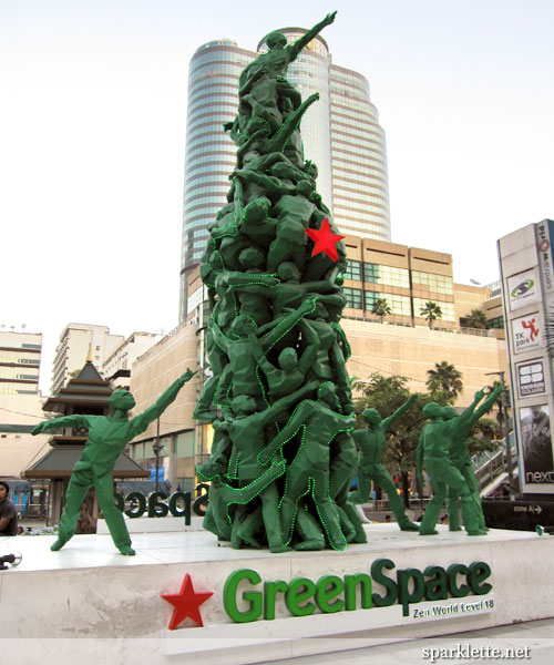 Heineken Christmas tree at Central World, Bangkok