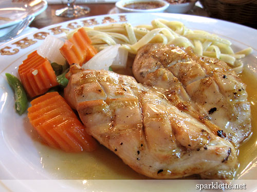 Chicken steak with honey