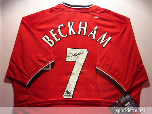 Signed jersey of David Beckham, Manchester United Football Club