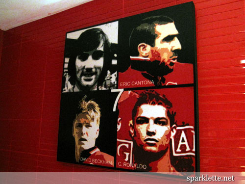 #7's, past and present, at Manchester United Football Club