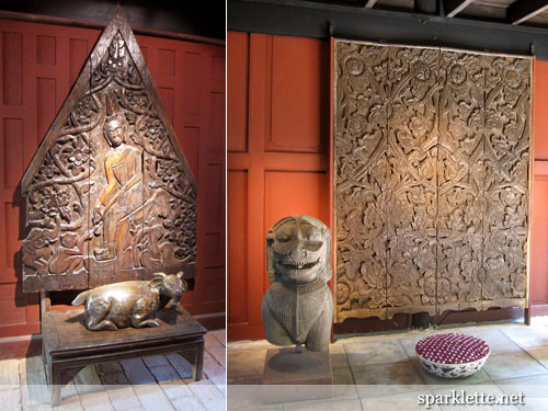 Ornate carvings at Jim Thompson House Museum, Bangkok