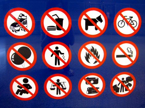 Rules in Bangkok MRT stations