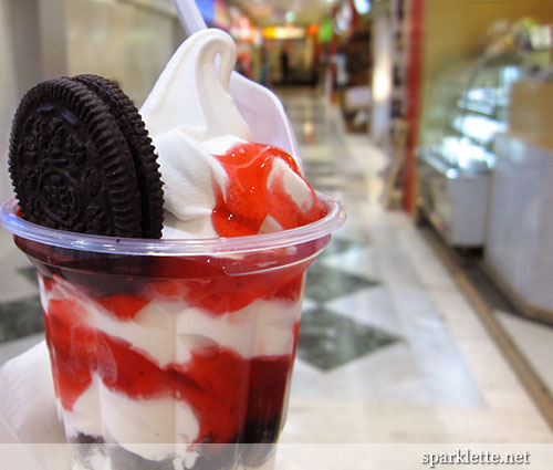 Strawberry sundae from KFC