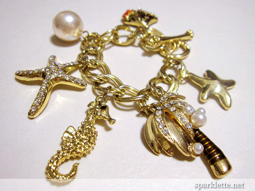 Juicy Couture beach charm bracelet