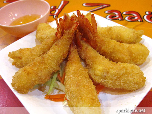 Breaded prawns