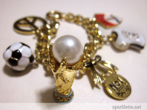 Juicy Couture soccer charm bracelet