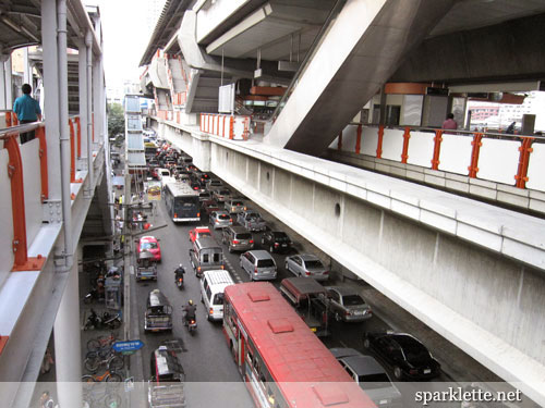 Traffic jam in Bangkok