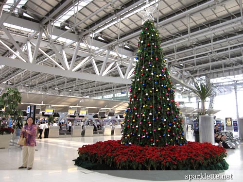 Christmas tree at the Bangkok Suvarnabhumi International Airport
