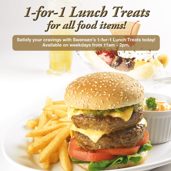 Swensen's 1-for-1 Lunch Treats