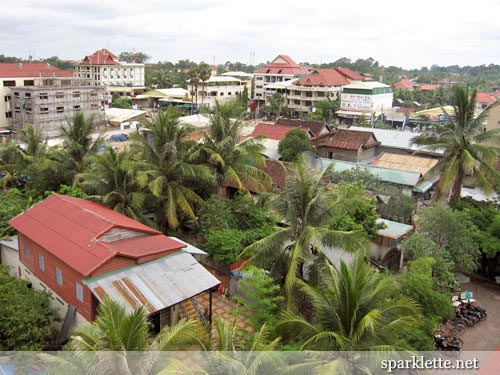 View from balcony at Borei Angkor Resort & Spa, Siem Reap