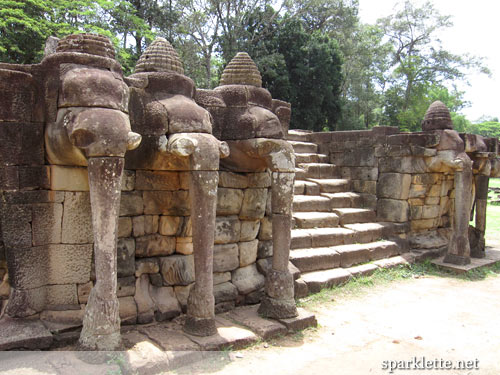 Elephant Terrace in Angkor Thom, Cambodia