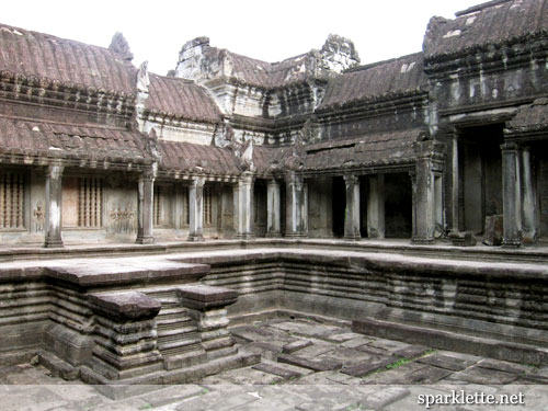 Courtyard in Angkor Wat, Cambodia