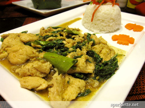 Chicken with basil