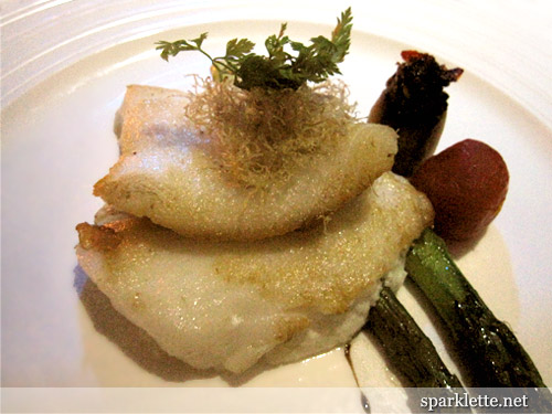 Pan-seared fillet of Chilean sea bass