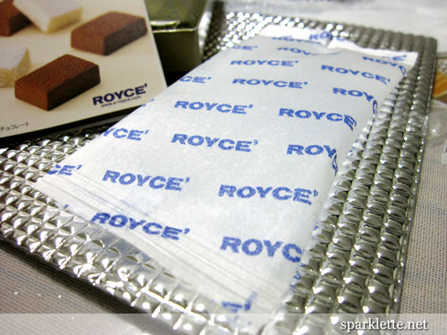 Royce' dry ice packaging