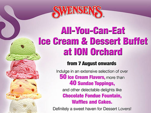 Swensen's 1-for-1 Ice Cream & Dessert Buffet