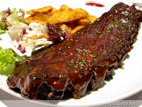 Baby back pork ribs