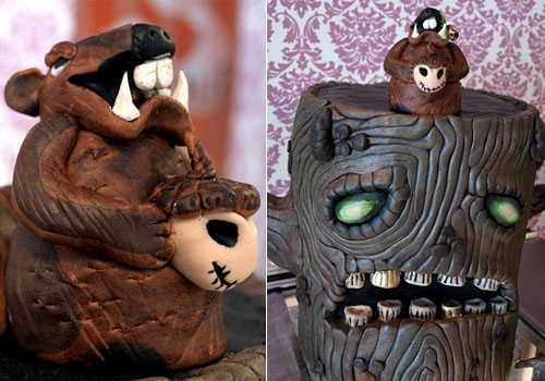 Organic cake: Spooky tree, 25 Halloween Dishes for an Extreme Halloween