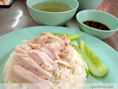 Kaiton chicken rice in Pratunam Bangkok