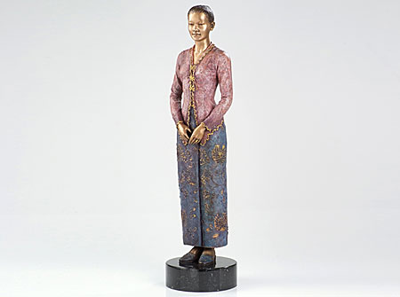 Nonya 2009, bronze sculpture by Lim Leong Seng