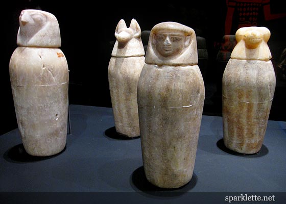Canopic jars from Egypt