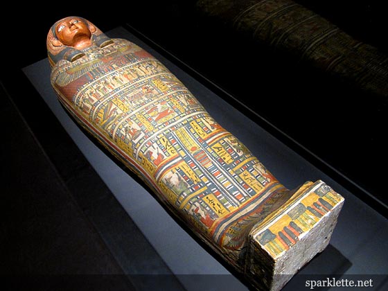 mummy coffin gold