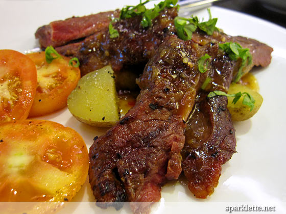 Teriyaki ribeye steak