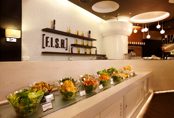 Salad bar at F.I.S.H. by Fish & Co.