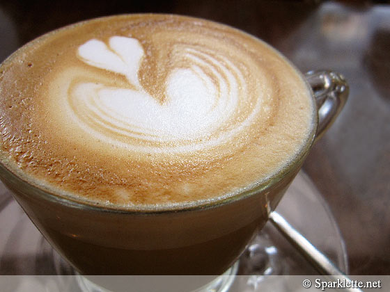 Coffee art at Oriole Café