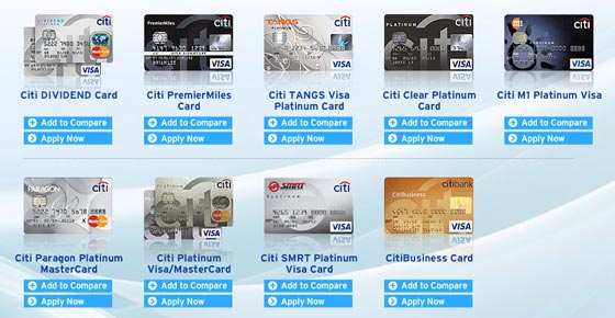 Apply for any Citibank Credit Card now!