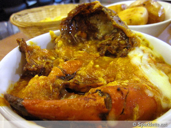 Cheese baked chilli crab