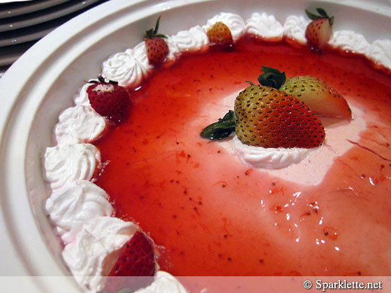 Strawberry mousse