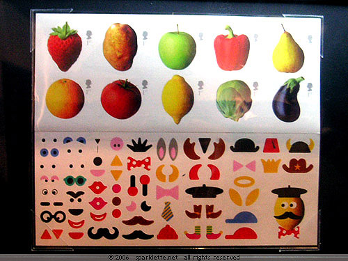 Design your own fruit and vegetable stamps